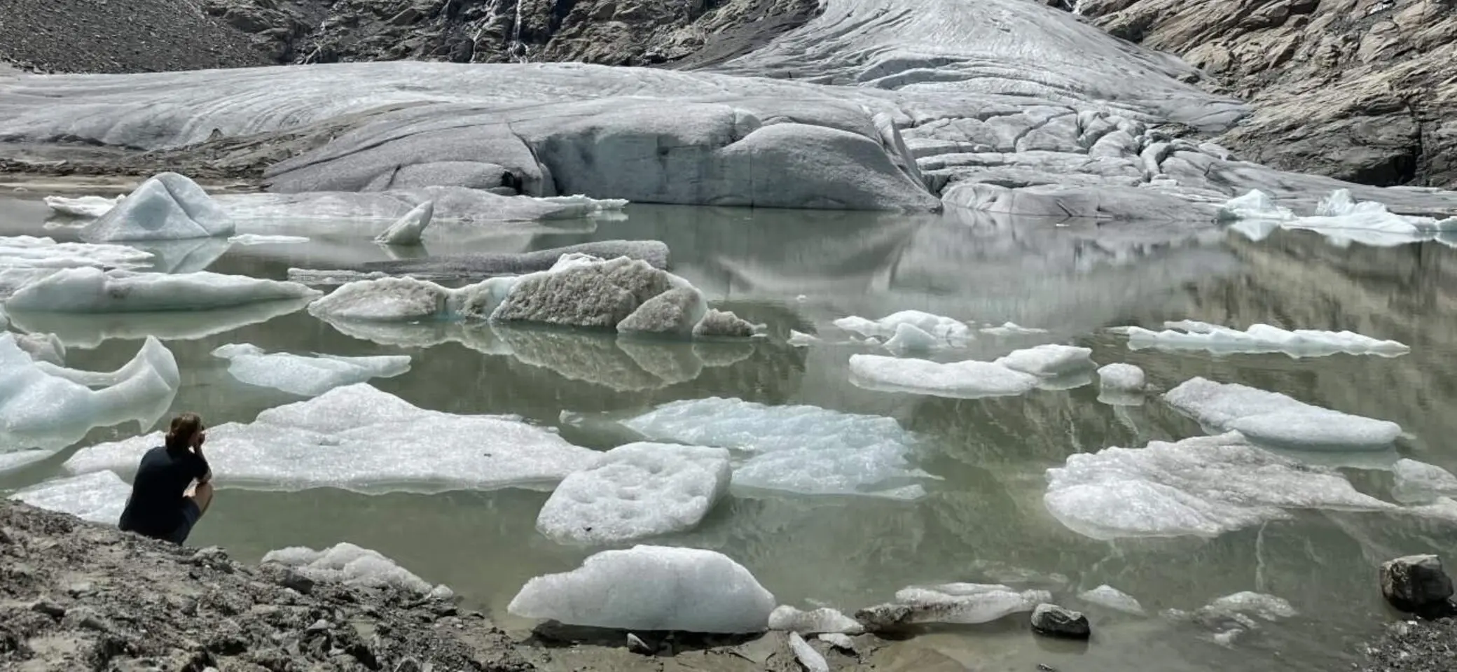 Der Schlatenkees-Gletscher: Hier sieht man, wie die Zunge schmilzt | © DAV Summit Club
